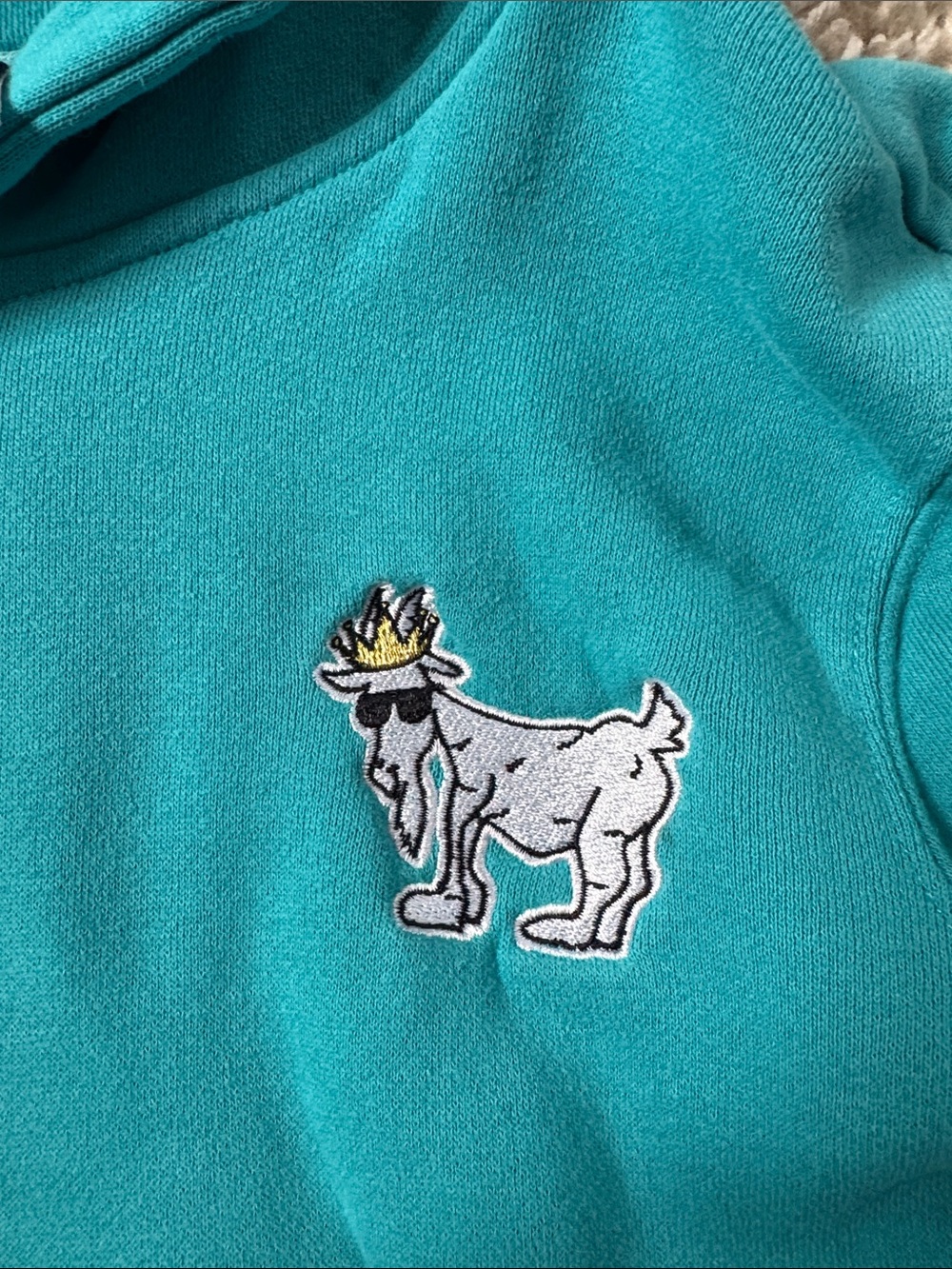 Teal Goat USA hoody - Picture 2 of 6